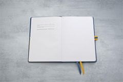 Sigel Exkluzívny zápisník "Linescape", modrá-žltá, A5, linajkový, 88 listov, tvrdé dosky, LS105