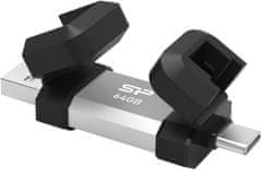 Silicon Power Mobile C51 - 64GB, USB 3.2 Gen 1, USB-C/USB-A (SP064GBUC3C51V1S)