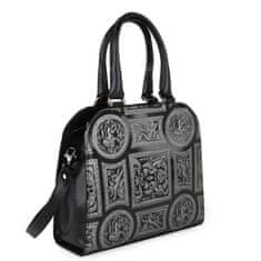 Hajn Dámska kožená kabelka do ruky Luxury 13575 černá Hermes Armonia