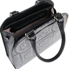 Dámska kožená kabelka do ruky Luxury 13575 černá Hermes Armonia