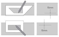 XLtools Uholník stolársky - Japonský 3D, hliníkový, 45/90°, XL-TOOLS