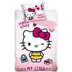 Carbotex Bavlnené posteľné obliečky Hello Kitty - My Style