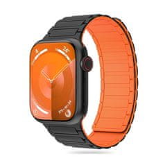 Tech-protect Iconband Magnetic remienok na Apple Watch 42/44/45/49mm, black/orange