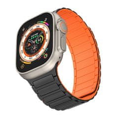 Tech-protect Iconband Magnetic remienok na Apple Watch 42/44/45/49mm, black/orange