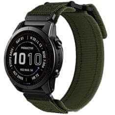 Tech-protect Scount Pro remienok na Garmin Fenix 3 / 5x / 6x / 6x Pro / 7x, military green