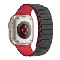 Tech-protect Iconband Magnetic remienok na Apple Watch 42/44/45/49mm, black/red