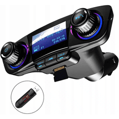 MG BT06 Bluetooth FM Transmitter autonabíjačka, čierna