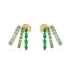 Guess Dámske pozlátené náušnice Crazy Earrings JUBE03307JWYGGNT/U