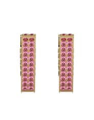 Guess Pozlátené trojuholníkové náušnice Crazy Earrings JUBE03306JWYGFCT/U