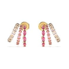 Guess Dámske pozlátené náušnice Crazy Earrings JUBE03307JWYGPKT/U