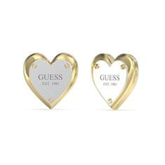 Guess Srdiečkové bicolor náušnice All You Need Is Love JUBE04209JWYGRHT/U