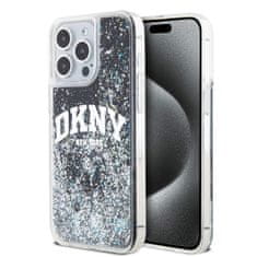 DKNY Zadný kryt Liquid Glitter Arch Logo pre iPhone 12/12 Pro Black