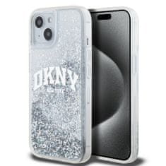 DKNY  Liquid Glitter Arch Logo Zadný kryt pre iPhone 14 Transparent