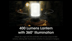 Nitecore LR70 univerzálne kempingové svietidlo 3v1, nabíjateľné 