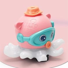 JOJOY® Interaktívna detská hračka chobotnica s hudbou a svetlami (18 × 18 × 16 cm) – ružová | OCTOPAL