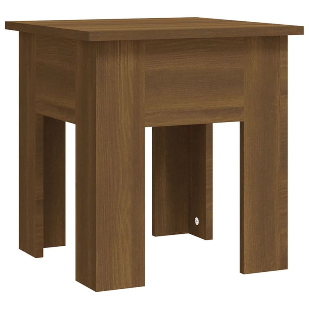 Vidaxl Konferenčný stolík, hnedý dub 40x40x42 cm, kompozitné drevo