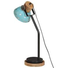 Petromila vidaXL Stolová lampa 25 W šmuhovaná modrá 18x18x60 cm E27