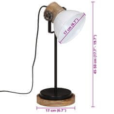 Petromila vidaXL Stolová lampa 25 W biela 17x17x50 cm E27