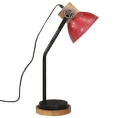 Vidaxl Stolová lampa 25 W šmuhovaná červená 18x18x60 cm E27