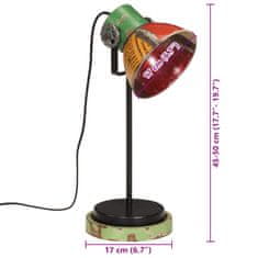 Petromila vidaXL Stolová lampa 25 W viacfarebná 17x17x50 cm E27