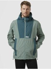 Helly Hansen Petrolejovo-zelená pánska športová bunda HELLY HANSEN Rig Rain Jacket S