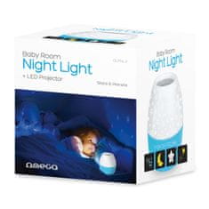 Northix Nočné svetlo LED projektora - modré 