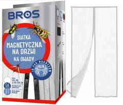 BROS Sieť proti hmyzu na dvere 160x220 cm biela