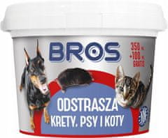 BROS Prášok proti psom, mačkám a krtkom 450 ml