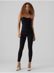 Vero Moda Čierne dámske skinny fit džínsy Vero Moda Alia XL/32