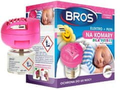 BROS Repelent proti komárom pre deti od 1 roka Elektro + liquid 40ml