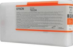 Epson Epson inkoustová náplň/ C13T653A00/ StylusPro4900/ Oranžová/ 200ml