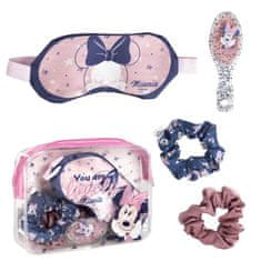 Cerda Beauty set MINNIE MOUSE (kefa, gumičky, maska na oči), 2500001924