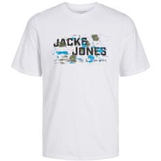 Jack&Jones Pánske tričko JCOOUTDOOR Regular Fit 12262560 White (Veľkosť L)