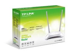 TP-LINK "300Mbps Wireless N Router, 802.11b/g/n, 2T2R, 300Mbps at 2.4GHz, 5 10/100M Ports, 2 fixed antennas, IPv6