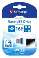 VERBATIM Store &#39;n&#39; Stay NANO 16GB USB 3.0 čierna