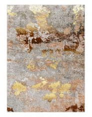 Dywany Łuszczów Kusový koberec Miro 51463.802 Abstraction grey/gold 80x150