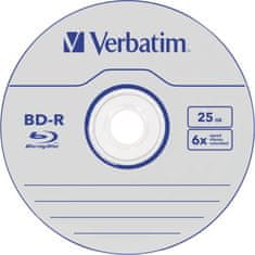 VERBATIM BD-R Blu-Ray SL DataLife 25GB/ 6x/ 50pack/ spindle