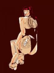 Pelcasa Girl With A Tattoo Dark Red - 70x100 cm 