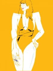 Pelcasa Girl In Bathing Suit Yellow - 21x30 cm 