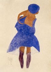 Pelcasa Standing Girl, Back View 1908 - 21x30 cm 