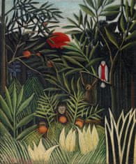 Pelcasa Monkeys And Parrot In The Virgin Forest - 30x40 cm 