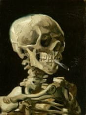 Pelcasa Head Of A Skeleton With A Burning Cigarette - 30x40 cm 