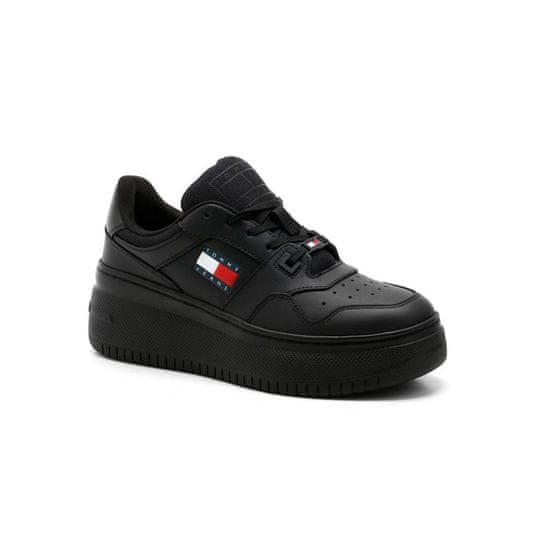 Tommy Hilfiger Obuv čierna Retro Basket Ess