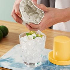 Netscroll Silikonová forma na ledové kostky, forma pro výrobu 60 ledových kostek, měkký silikon pro snadné použití, pro sklenice nebo láhve s vodou, menší kostky pro drcený led, Cubes