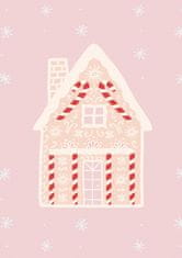 Pelcasa Pink Gingerbread House - 50x70 cm 