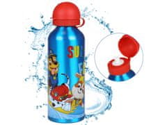 Nickelodeon Modrý hliníkový bidón Psi Patrol Marshall, Chase, Rubble, fľaša s hubkou 500 ml 