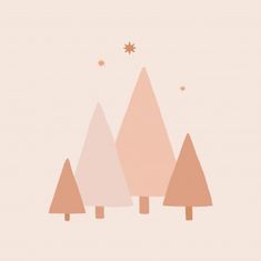 Pelcasa Minimal Trees A Stars - 30x40 cm 