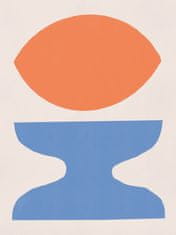 Pelcasa Organic Shapes In Orange And Blue - 50x70 cm 