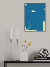 Pelcasa Large Abstract Cut Out In Blue - 70x100 cm 