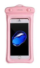 USAMS Vodotesné puzdro na mobilný telefón ružové